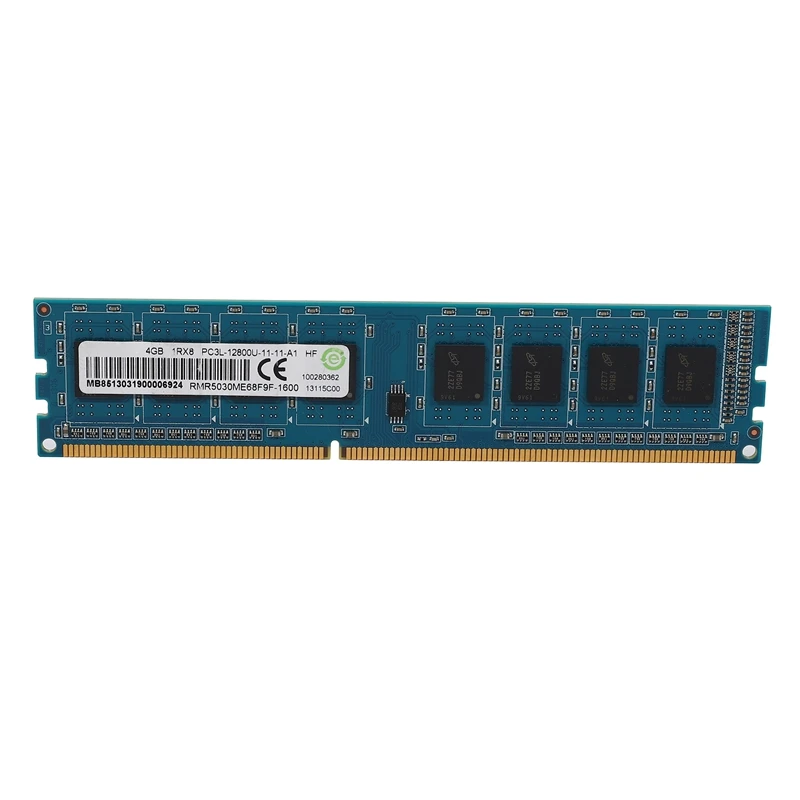 DDR3 4GB Desktop Memory 1RX8 PC3L-12800U 1600Mhz 240Pins 1.35V CL11 DIMM Ram for AMD Motherboard
DDR3 4GB Desktop Memory 1RX8 PC3L-12800U 1600Mhz 240Pins 1.35V CL11 DIMM Ram for AMD Motherboard