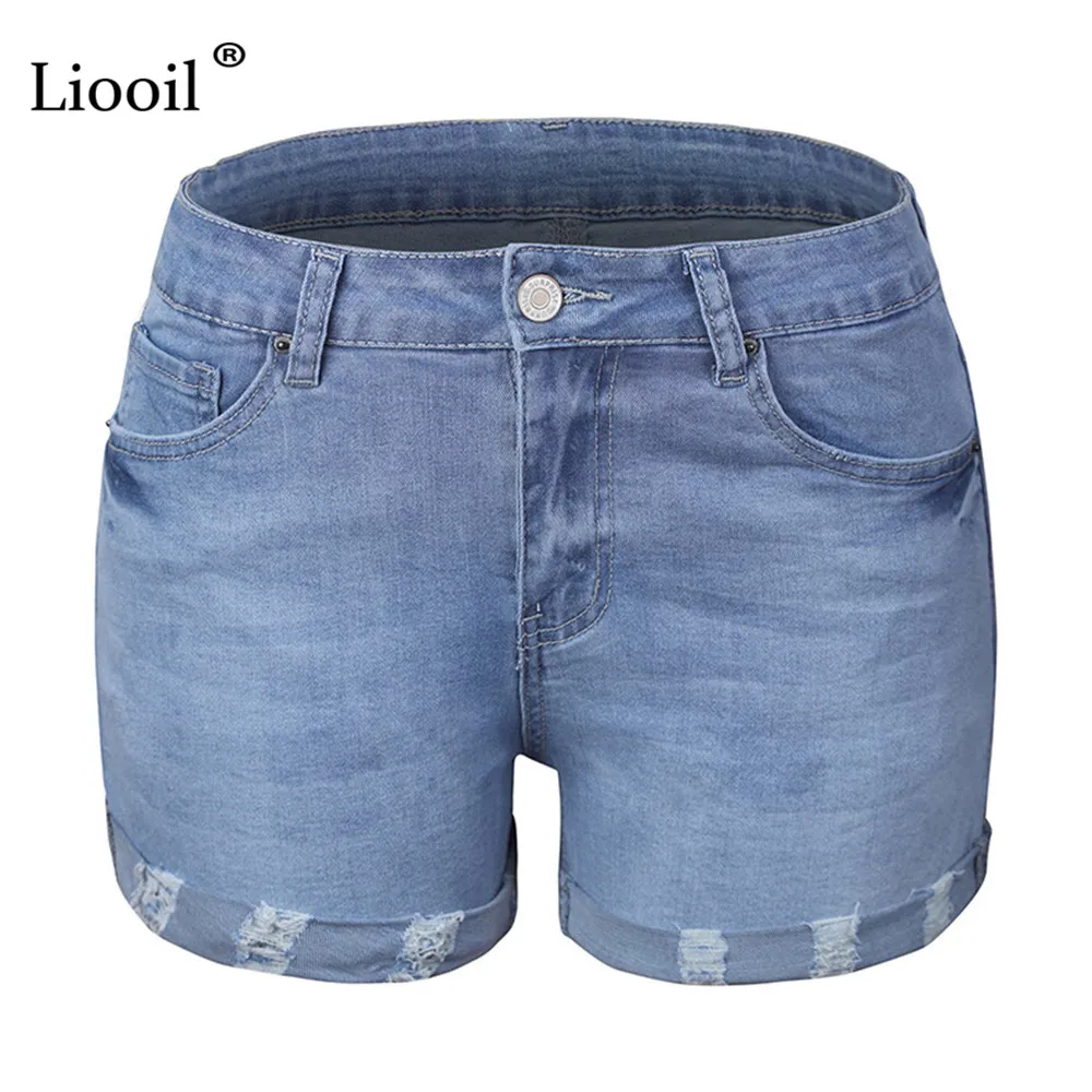 Liooil Sexy Stretch Ripped Curly Jeans Shorts Women Mid Waist With Pockets Cotton Wash Distressed Blue Casual Hole Denim Shorts
Liooil Sexy Stretch Ripped Curly Jeans Shorts Women Mid Waist With Pockets Cotton Wash Distressed Blue Casual Hole Denim Shorts