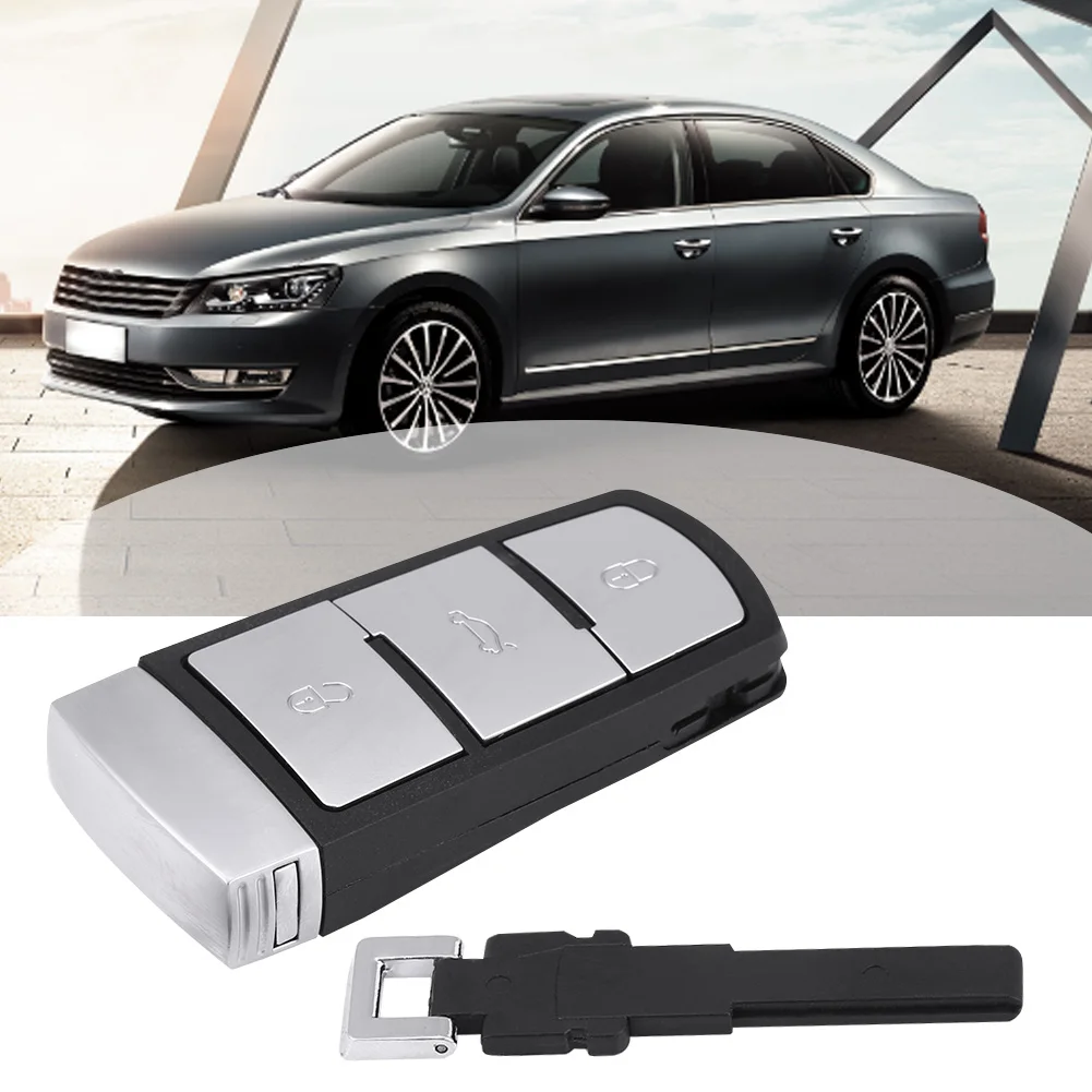 New 3-Button Remote Key Fob 433Mhz ID48 W/ Uncut Blade For Magotan Passat CC 3C0959752BA Car Remote Key(Black)
New 3-Button Remote Key Fob 433Mhz ID48 W/ Uncut Blade For Magotan Passat CC 3C0959752BA Car Remote Key(Black)