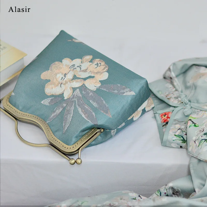 Женская сумка на плечо Alasir жаккардовая в китайском ретро-стиле с цветами