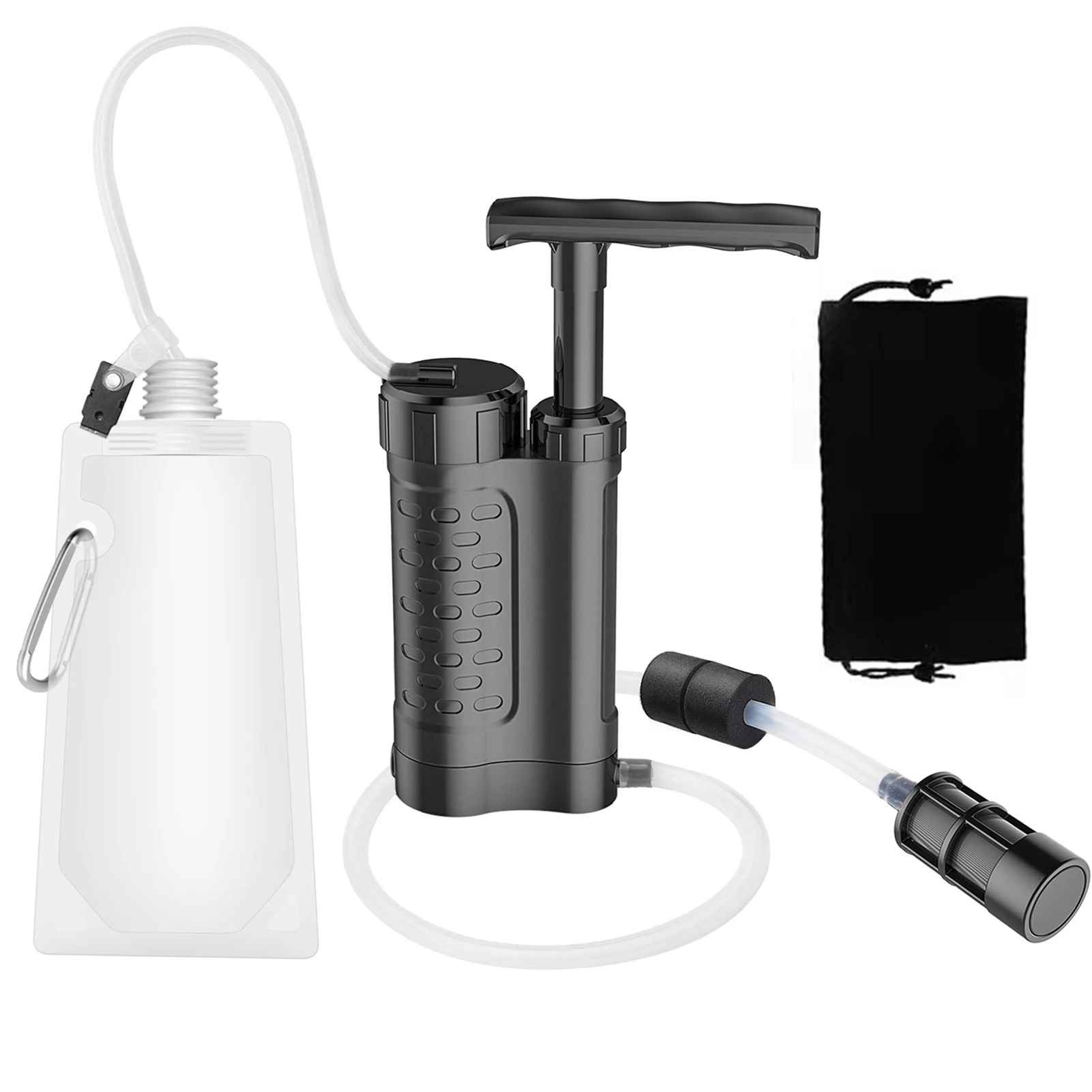 Water Purifier Pump Water Filtration System with 0.01 Micron Water Filter Portable Outdoor Emergency Survival Gear for Family
Water Purifier Pump Water Filtration System with 0.01 Micron Water Filter Portable Outdoor Emergency Survival Gear for Family
