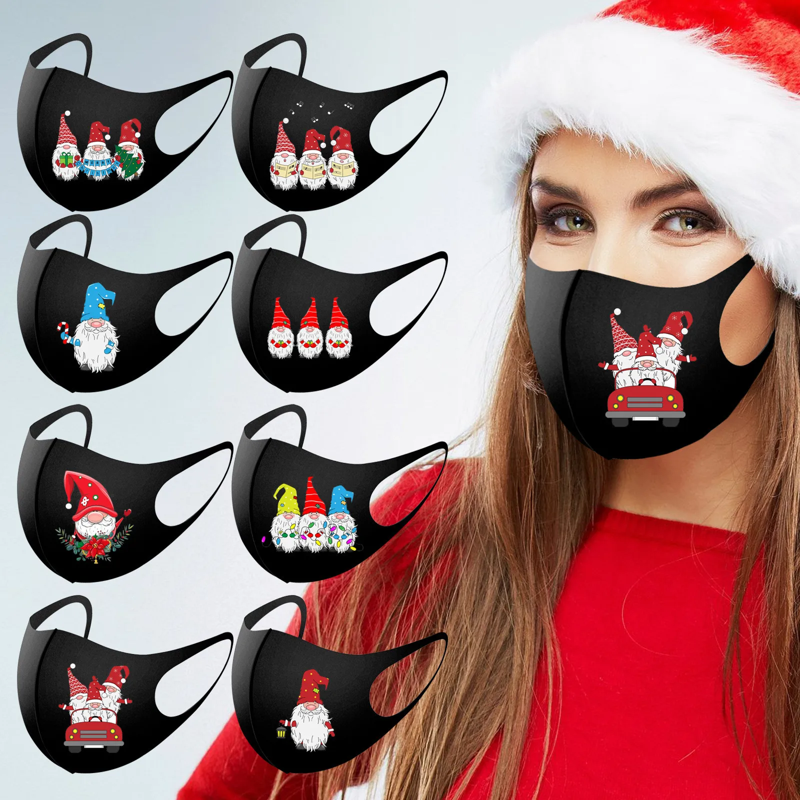 Рождественская многоразовая Маска для лица с изображением Санта-Клауса, Рождественская Защитная женская Маска 2022 года
Рождественская многоразовая Маска для лица с изображением Санта-Клауса, Рождественская Защитная женская Маска 2022 года