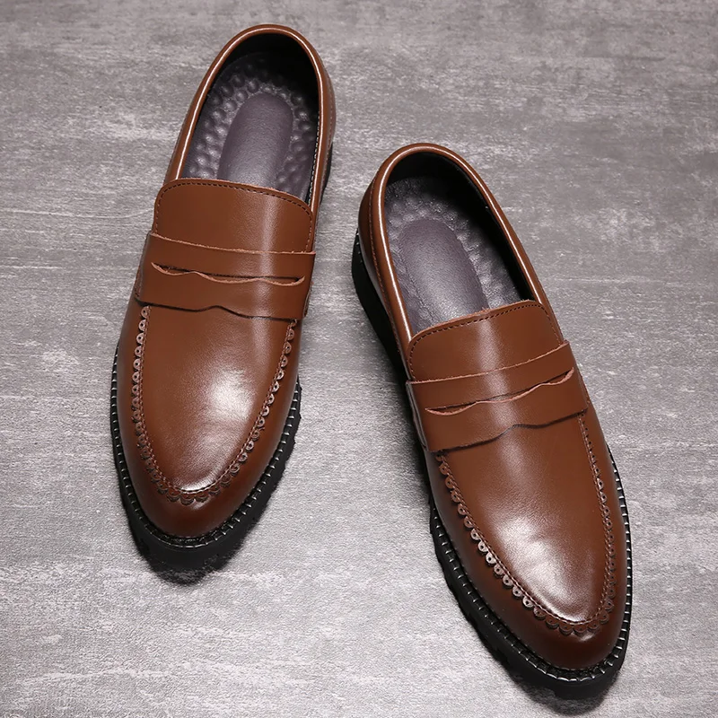 2021 Split Leather Dress Men Shoes Leisure Business Wedding Formal Oxfords Shoes For Men
2021 Split Leather Dress Men Shoes Leisure Business Wedding Formal Oxfords Shoes For Men