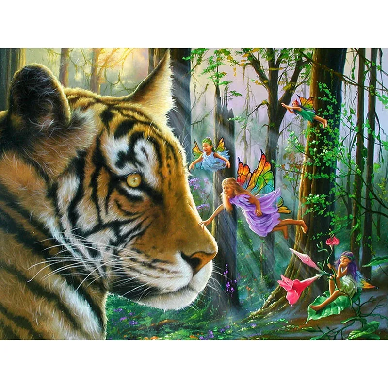 Diamond Painting Tiger, 5D DIY Full Square Diamond Embroidery Kit, Landscape Round Rhinestone Cross Stitch, Art Home Decoration
Diamond Painting Tiger, 5D DIY Full Square Diamond Embroidery Kit, Landscape Round Rhinestone Cross Stitch, Art Home Decoration