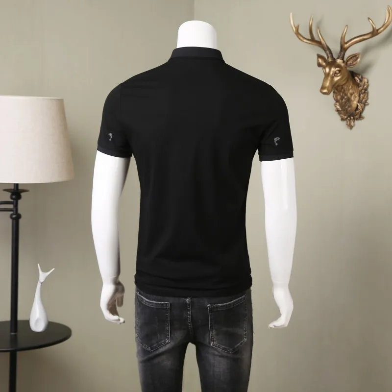 Business Men Summer Short Sleeve T-shirt Lapel Collar Dolphin Embroidery Office Work Slim Tees Tops Pullover Classic T-shirts
Business Men Summer Short Sleeve T-shirt Lapel Collar Dolphin Embroidery Office Work Slim Tees Tops Pullover Classic T-shirts