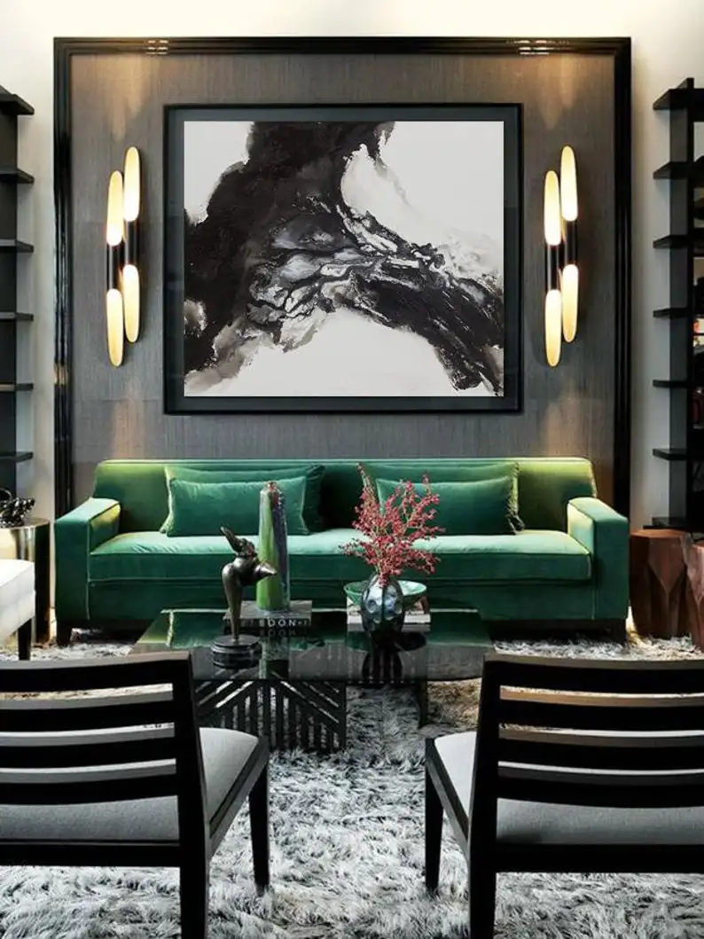 Large original abstract oil painting Contemporary Art Hand-painted Large wall Art decor Black white Oil painting huge painting
Large original abstract oil painting Contemporary Art Hand-painted Large wall Art decor Black white Oil painting huge painting