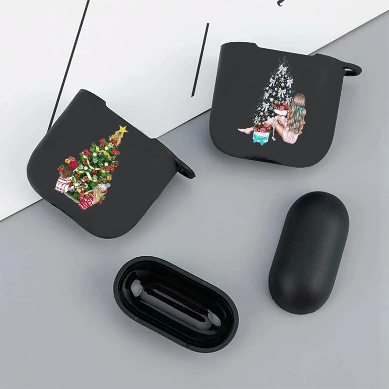 Fashion Merry christmas girl New year Soft silicone TPU Case For AirPods Pro 1 2 3 Black Wireless Bluetooth Earphone Box Cover
Fashion Merry christmas girl New year Soft silicone TPU Case For AirPods Pro 1 2 3 Black Wireless Bluetooth Earphone Box Cover