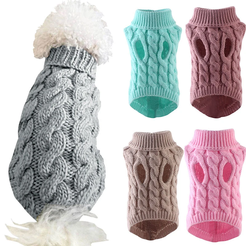 Solid Color Warm Dog Sweaters Casual Simplicity Pretty Pet Supplies Stylish Comfortable Universal Twist Knit Pet Sweaters
Solid Color Warm Dog Sweaters Casual Simplicity Pretty Pet Supplies Stylish Comfortable Universal Twist Knit Pet Sweaters