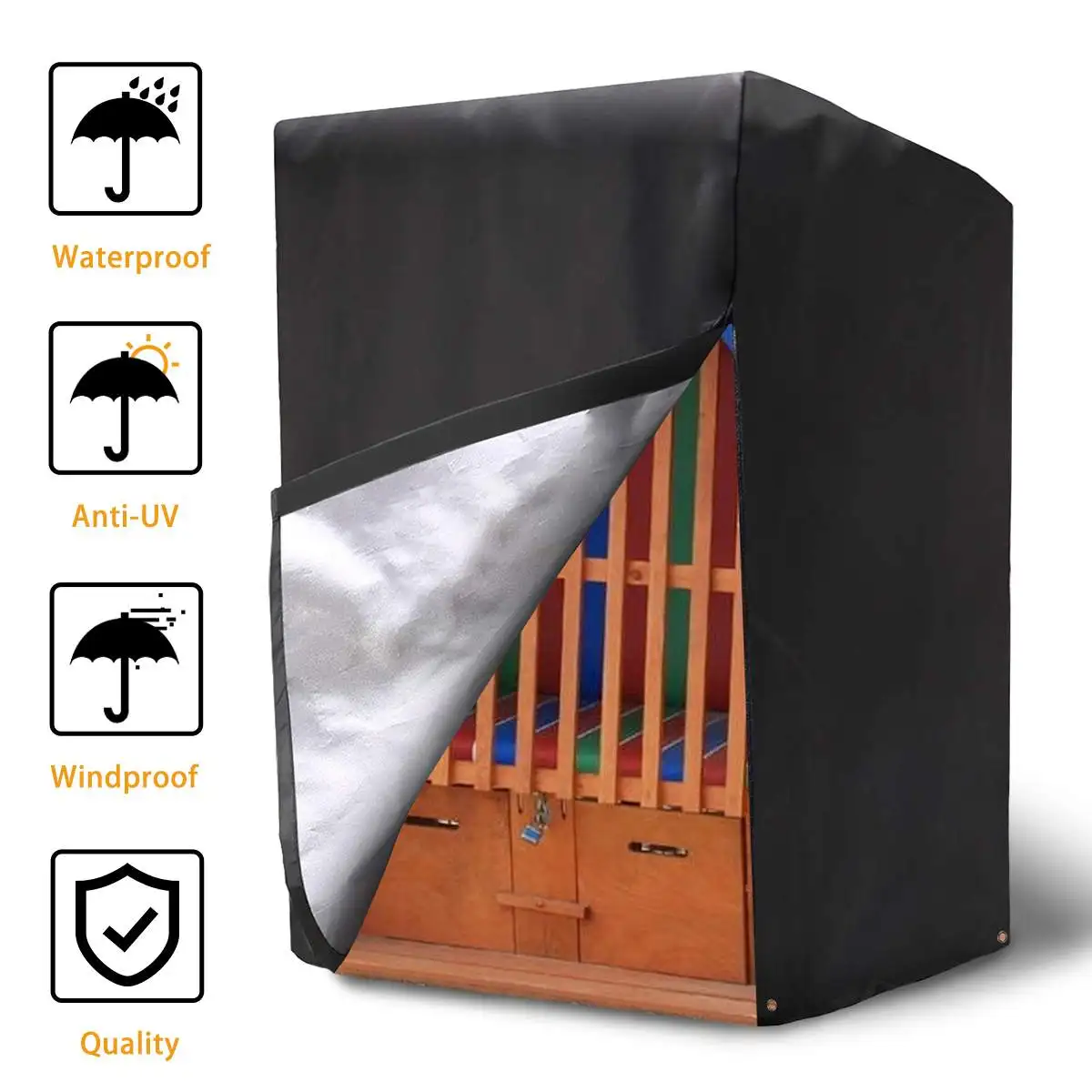 Dustproof Waterproof Cover for Garden Chairs Protective Cover Oxford Polyester Oxford Material with Drawstring Attachment Clips
Dustproof Waterproof Cover for Garden Chairs Protective Cover Oxford Polyester Oxford Material with Drawstring Attachment Clips