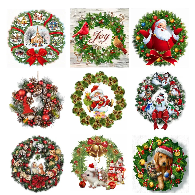 5D Diy Santa Claus Diamond Painting Christmas Wreath Diamond Embroidery Snowman Cross Stitch Dog Mosaic Handmade Christmas Gift
5D Diy Santa Claus Diamond Painting Christmas Wreath Diamond Embroidery Snowman Cross Stitch Dog Mosaic Handmade Christmas Gift