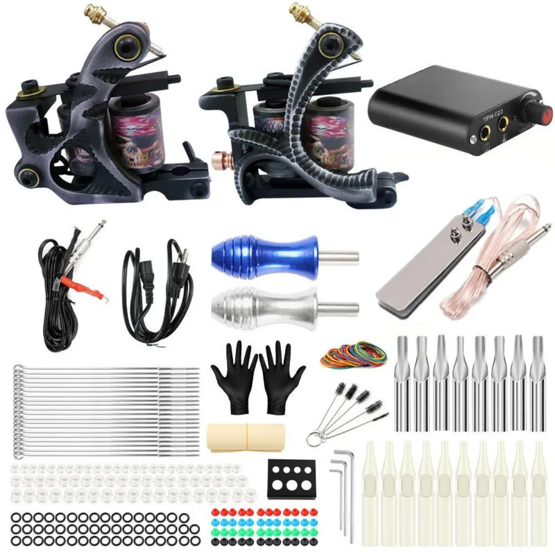 Tattoo Machine Set Professional Shader & Liner Hook Line Warps Coils Body Art Tattoo Supply Coil Tattoo Machine Kit
Tattoo Machine Set Professional Shader & Liner Hook Line Warps Coils Body Art Tattoo Supply Coil Tattoo Machine Kit