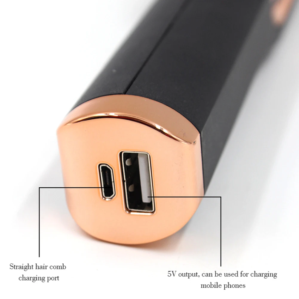 Multifunction Mini Hair Straightener Comb Rechargeable Electric Heating Brush Curling Straightening Dual Use Hair Styling Tools
Multifunction Mini Hair Straightener Comb Rechargeable Electric Heating Brush Curling Straightening Dual Use Hair Styling Tools