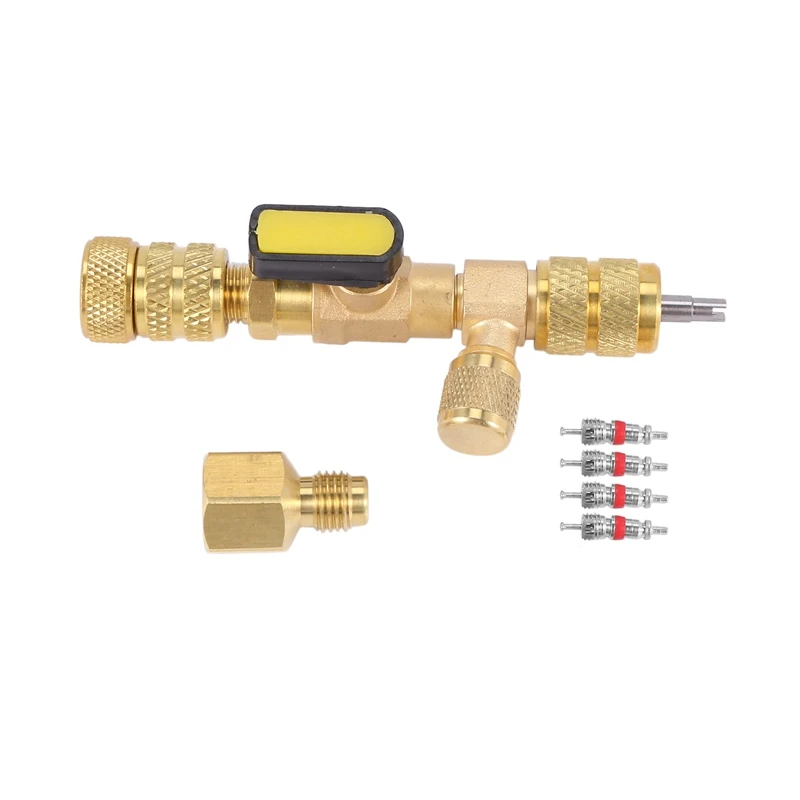 Valve Core Remover & Installer with Dual Size SAE 1/4 & 5/16 Port for R22 R410A HVAC System
Valve Core Remover & Installer with Dual Size SAE 1/4 & 5/16 Port for R22 R410A HVAC System
