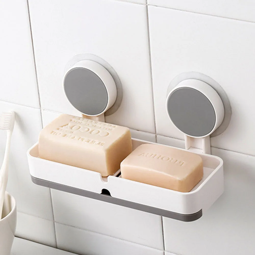 Soap Holder/Soap Pads/Soap Frame Fashion Convenient Bathroom Double Layer Storage Punch-free Non-marking Stickers 
Soap Holder/Soap Pads/Soap Frame Fashion Convenient Bathroom Double Layer Storage Punch-free Non-marking Stickers