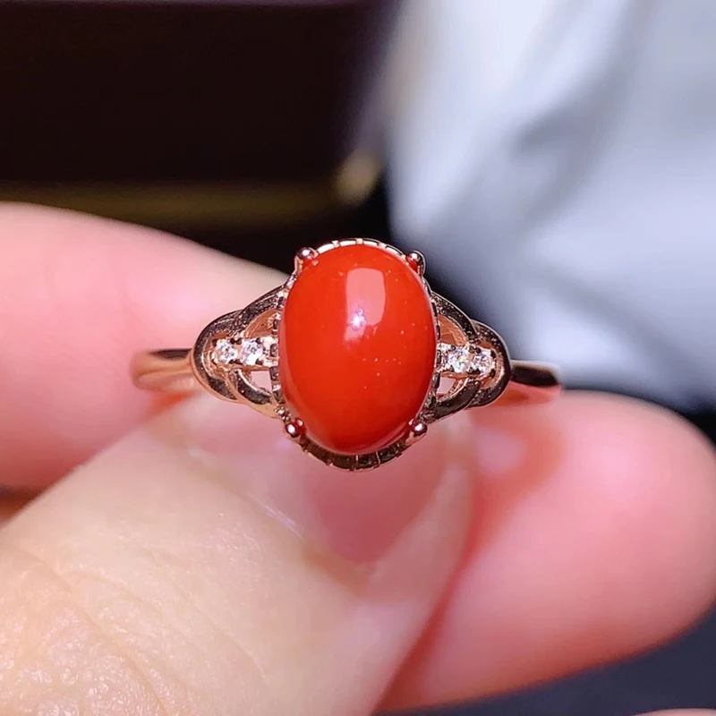 CoLife Jewelry 100% Real Red Coral Ring for Party 6mm*8mm Natural Red Coral Silver Ring 925 Silver Italian Coral Jewelry
CoLife Jewelry 100% Real Red Coral Ring for Party 6mm*8mm Natural Red Coral Silver Ring 925 Silver Italian Coral Jewelry