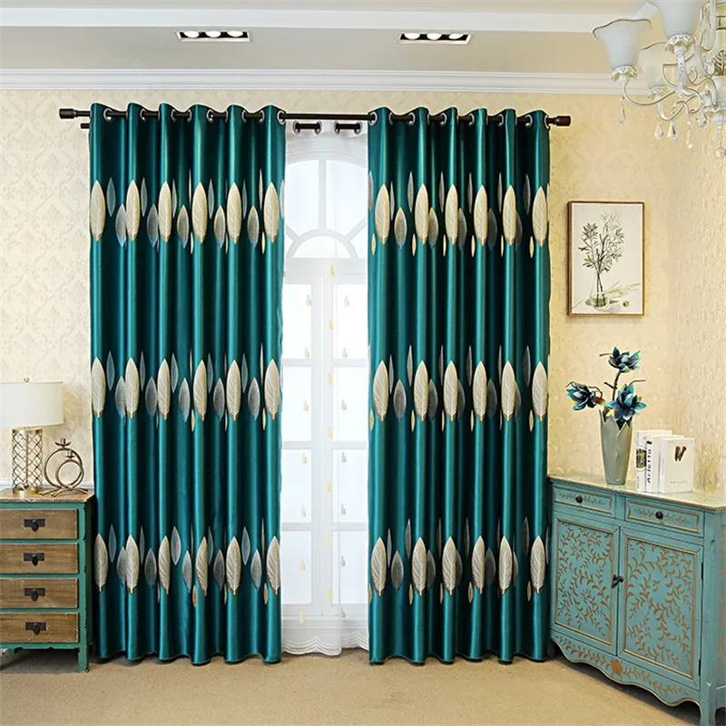 Green Double Sided Jacquard Curtains for Living Room Golden Leaf Printed Blackout Villa Sliding Glass Door Patio Drapes JS330D
Green Double Sided Jacquard Curtains for Living Room Golden Leaf Printed Blackout Villa Sliding Glass Door Patio Drapes JS330D