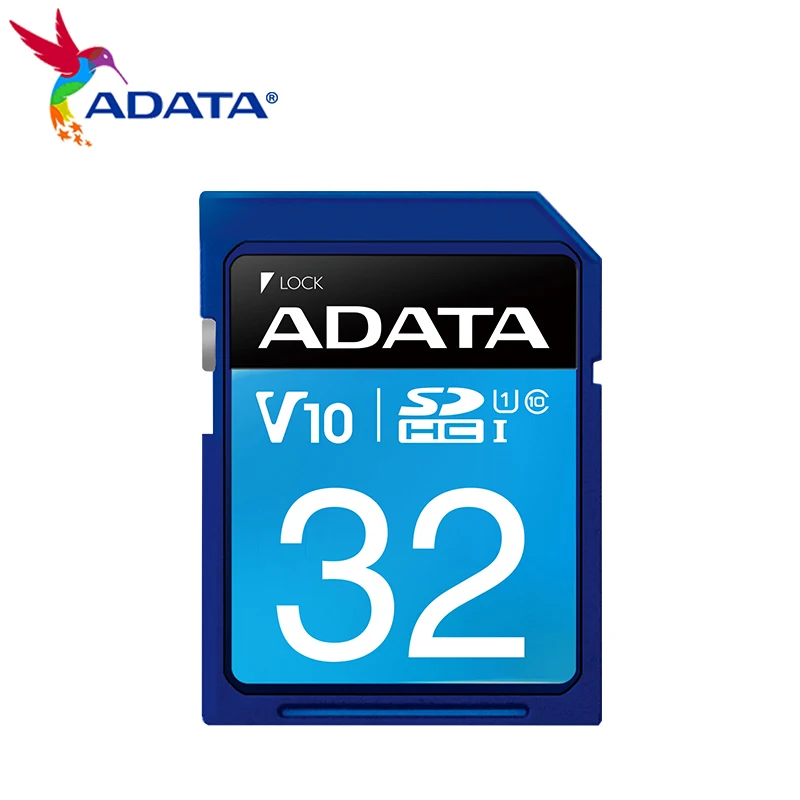 ADATA высокоскоростная SD-карта 32 Гб SDHC V10 класс 10 U1 карта памяти SD-карта для ПК-камеры
ADATA высокоскоростная SD-карта 32 Гб SDHC V10 класс 10 U1 карта памяти SD-карта для ПК-камеры