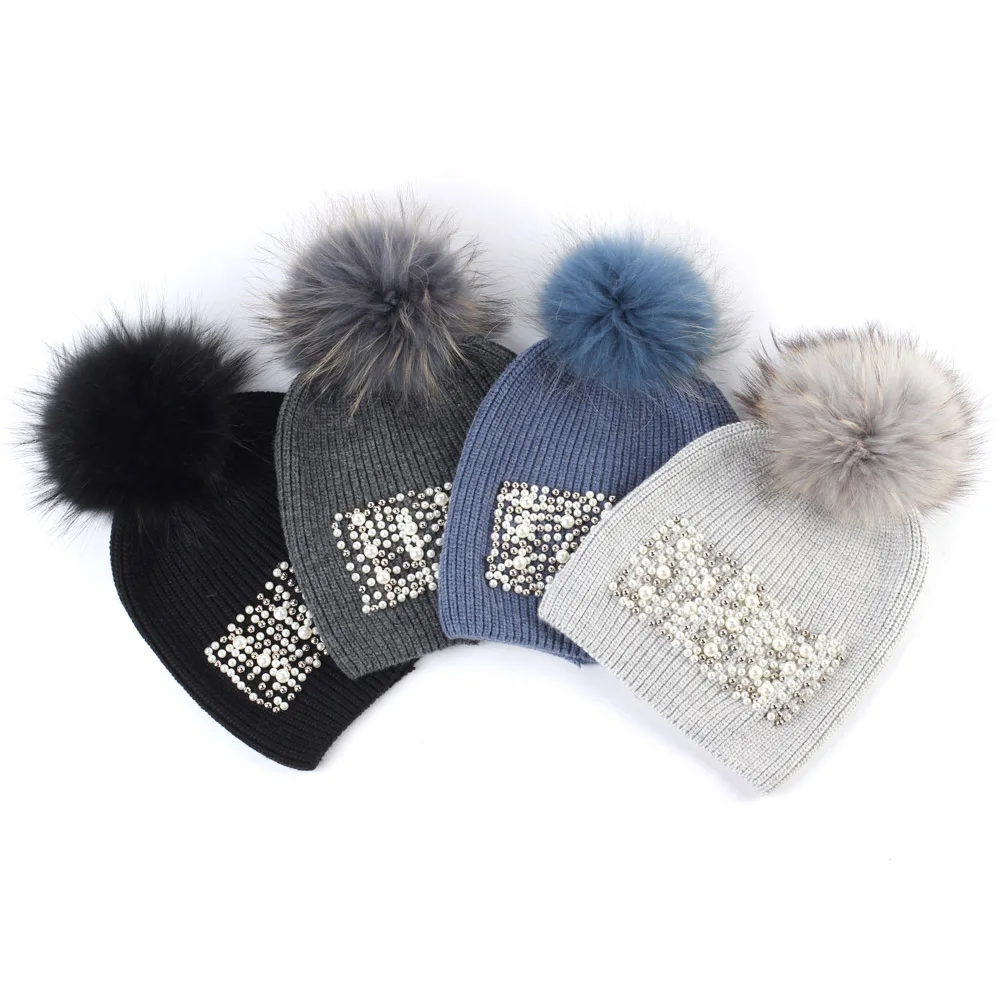 Geebro Women's Pearl Soft Elastic Beanies With Pompom Hats Fashion Knitted Winter Warm Cashmere Elegant Skullies Caps Bonnet
Geebro Women's Pearl Soft Elastic Beanies With Pompom Hats Fashion Knitted Winter Warm Cashmere Elegant Skullies Caps Bonnet