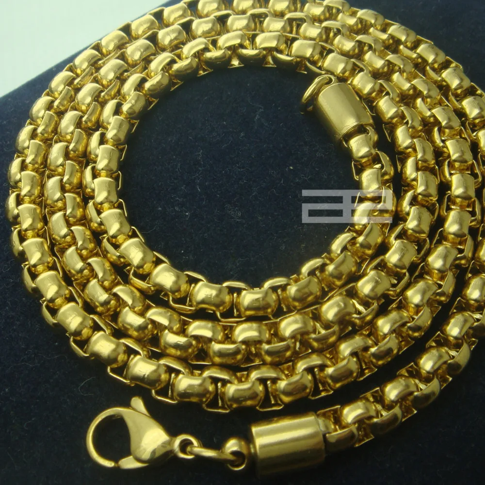 Мужское ожерелье шириной 4 мм N199|trendy necklace|necklace trendygold plated |