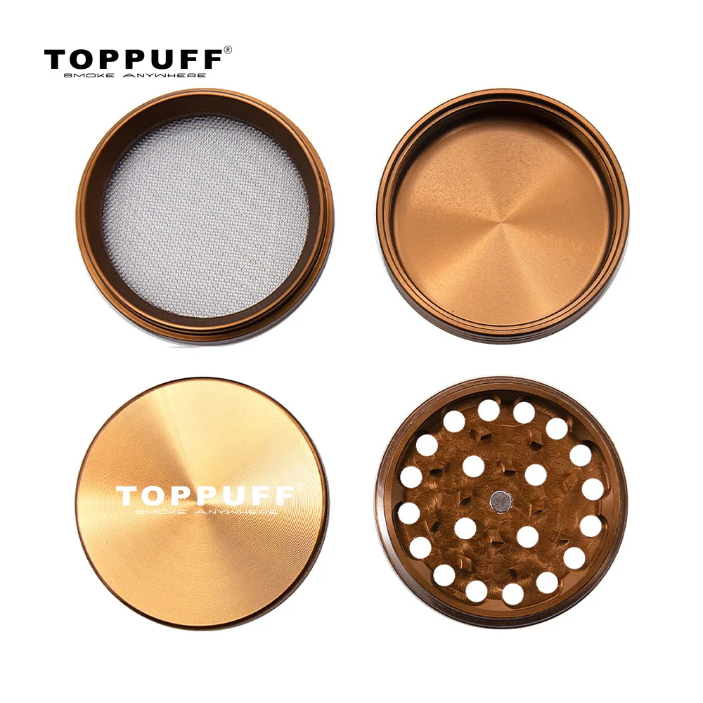 TOPPUFF Aircraft Aluminum Herb Grinder 60MM 4 Piece Metal Smoking Tobacco Grinder Ultra-thin Pocket Size DIY Combination
TOPPUFF Aircraft Aluminum Herb Grinder 60MM 4 Piece Metal Smoking Tobacco Grinder Ultra-thin Pocket Size DIY Combination