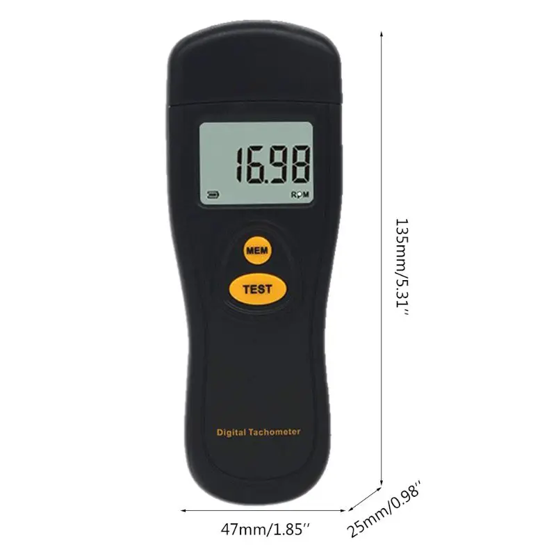 Digital Tachometer Rotational Speed Meter RPM Tester Photoelectric Speedometer
Digital Tachometer Rotational Speed Meter RPM Tester Photoelectric Speedometer