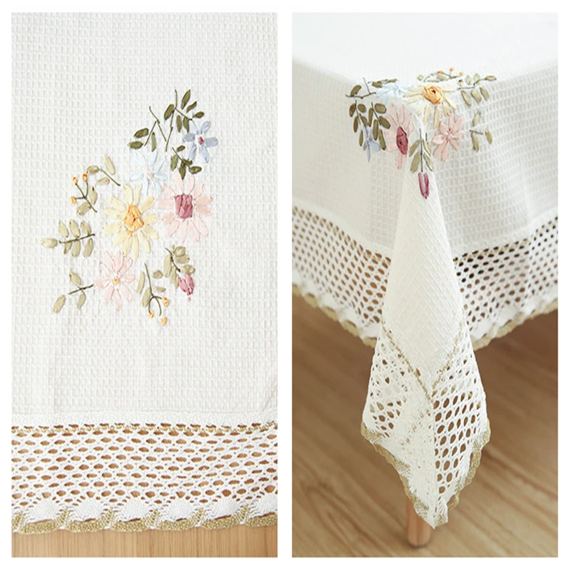 Europe Flowers Tablecloth White Hollow Lace Cotton Linen Dustproof Table cloth Wedding Banquet TV Cabinet Cover Cloth
Europe Flowers Tablecloth White Hollow Lace Cotton Linen Dustproof Table cloth Wedding Banquet TV Cabinet Cover Cloth