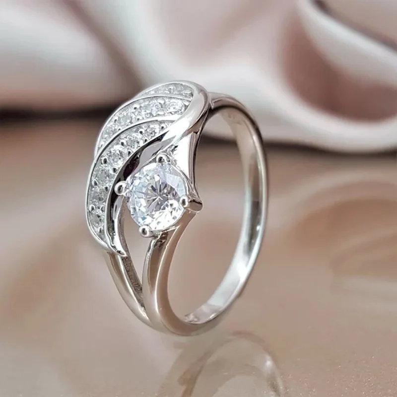 Women's 925 Silver Angel Wings Micro Inlaid Zircon Ring Gift Jewelry Ring Wholesale
Women's 925 Silver Angel Wings Micro Inlaid Zircon Ring Gift Jewelry Ring Wholesale
