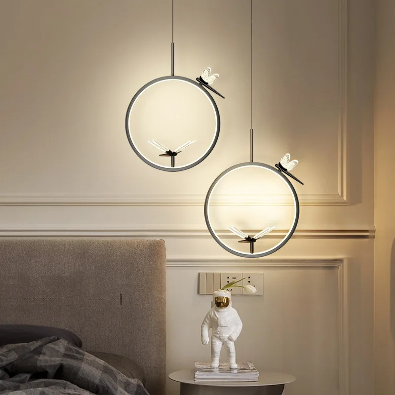 Modern and Simple Chandelier Nordic Bedroom Bedside Ring Chandelier LED Single Head Bar Dining Room Ceiling Lights
Modern and Simple Chandelier Nordic Bedroom Bedside Ring Chandelier LED Single Head Bar Dining Room Ceiling Lights