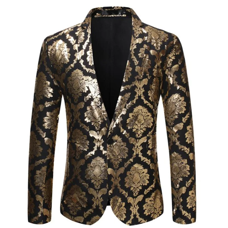 Flower suit men's blazers jacket young British palace bronzing nightclub bar clothing trajes de hombre modernos para bodas
Flower suit men's blazers jacket young British palace bronzing nightclub bar clothing trajes de hombre modernos para bodas