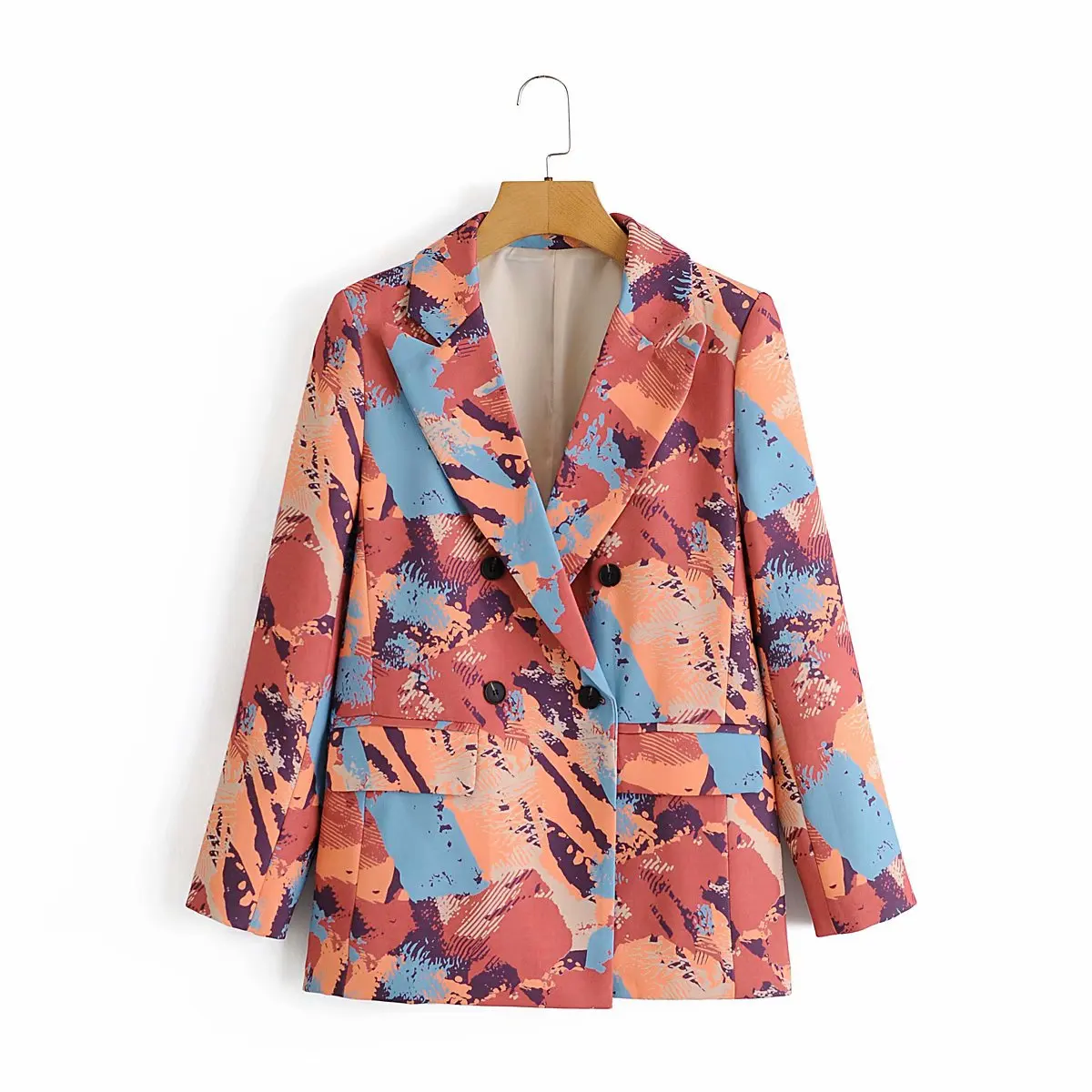 2021 Autumn New Style European And American Temperament All-match Graffiti Print Double-breasted Suit Jacket
2021 Autumn New Style European And American Temperament All-match Graffiti Print Double-breasted Suit Jacket