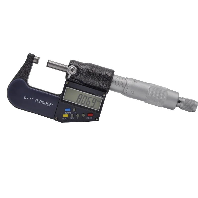 0-25mm digital micrometer 0.001mm electronic micrometer caliper gauge chrome plated outer diameter micrometer
0-25mm digital micrometer 0.001mm electronic micrometer caliper gauge chrome plated outer diameter micrometer