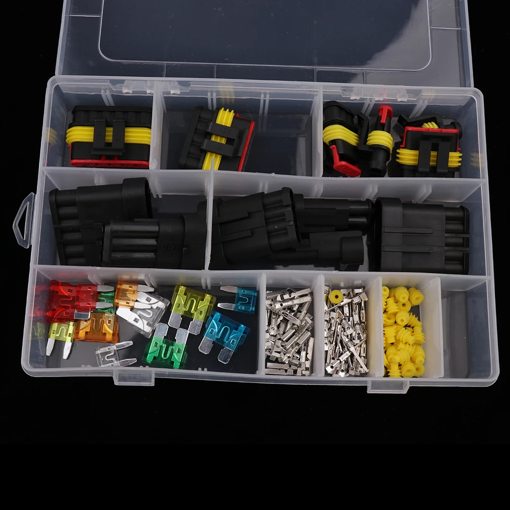 Car Boat Motorcycle 1-6Pins Electrical Terminal Wire Connector with Fuses 
Car Boat Motorcycle 1-6Pins Electrical Terminal Wire Connector with Fuses