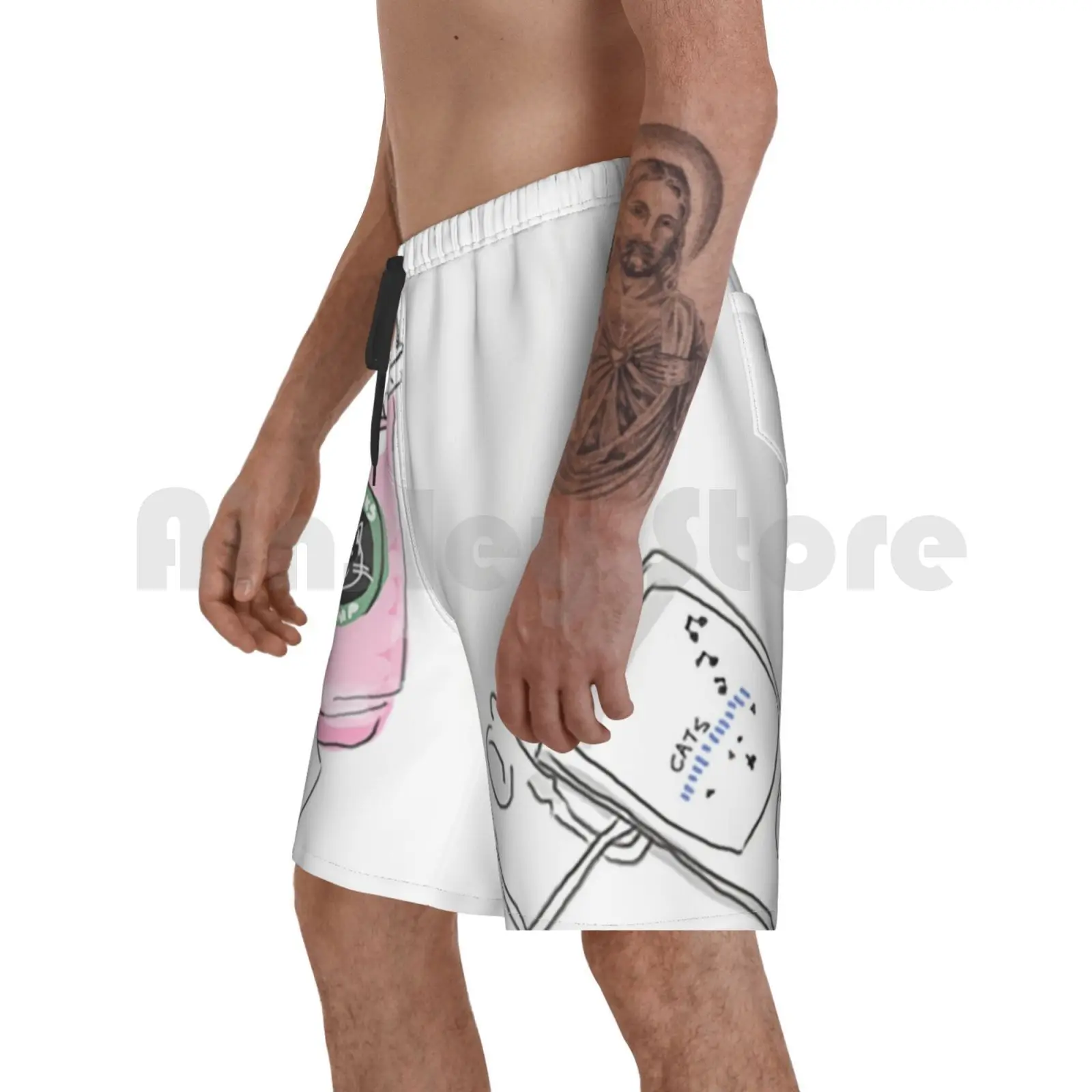 Cats , & Music Beach Shorts Men Beach Pants Swim Trunks Cat Kitten Cute Pink White Pretty Girly Girls Frappuccino
Cats , & Music Beach Shorts Men Beach Pants Swim Trunks Cat Kitten Cute Pink White Pretty Girly Girls Frappuccino