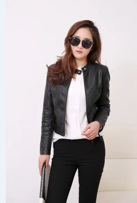 Motorcycle leather clothes women's leather clothes short slim fit leather jacket small coat spring motorcycle clothes
Motorcycle leather clothes women's leather clothes short slim fit leather jacket small coat spring motorcycle clothes