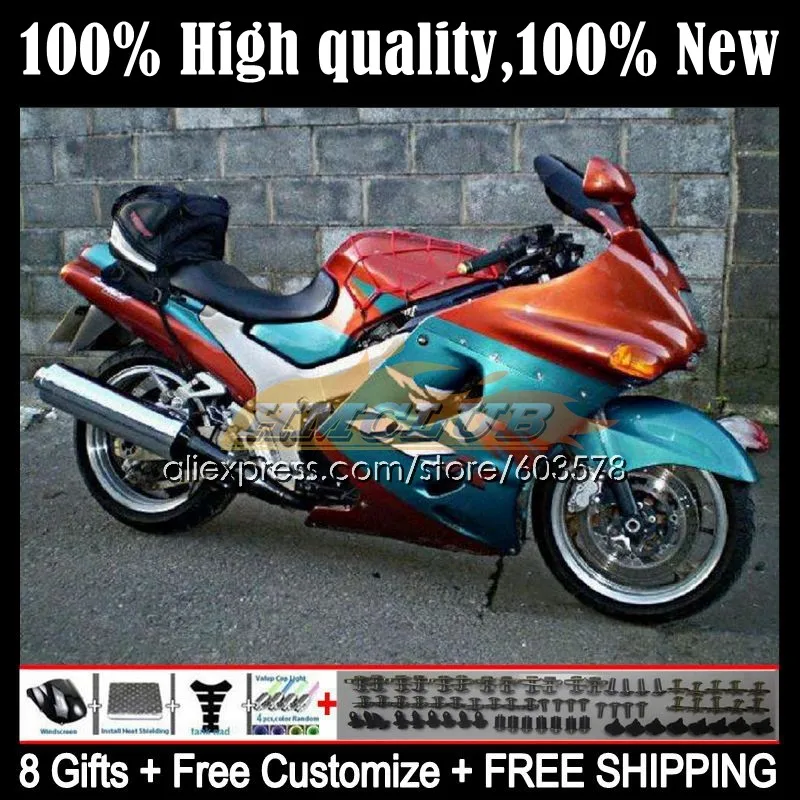 ZX11 R For KAWASAKI NINJA ZX-11R ZZR1100 ZX 11R 70CL.32 ZX11R 93 94 95 96 ZZR 1100 1997 1998 1999 2000 2001 Fairing Orange cyan
ZX11 R For KAWASAKI NINJA ZX-11R ZZR1100 ZX 11R 70CL.32 ZX11R 93 94 95 96 ZZR 1100 1997 1998 1999 2000 2001 Fairing Orange cyan
