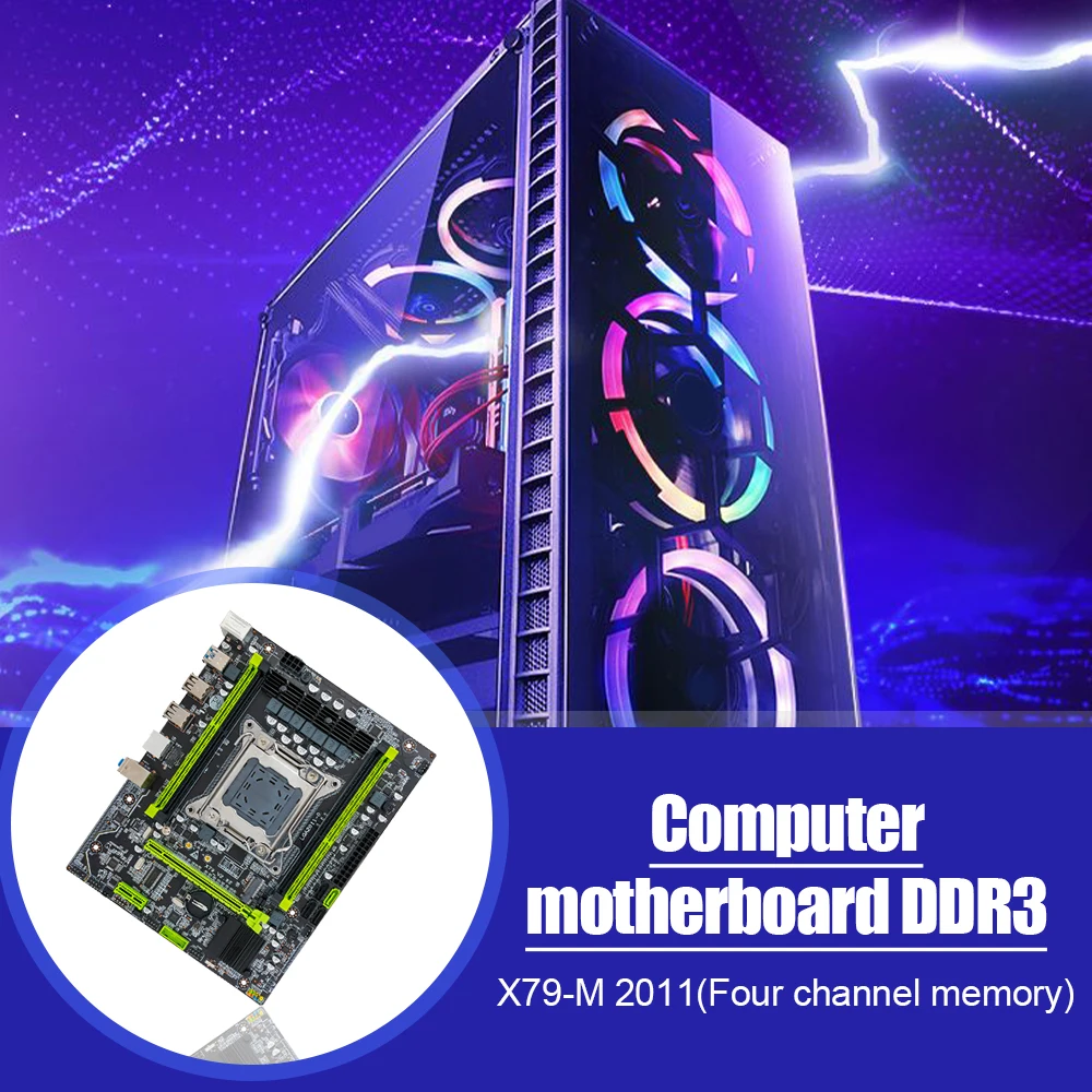 X79-M 2011 Pin Motherboard Desktop PC Motherboard 6 USB LGA 2011 DDR3 PCI Express 16X M-ATX Mainboard for E5 2670/2689
X79-M 2011 Pin Motherboard Desktop PC Motherboard 6 USB LGA 2011 DDR3 PCI Express 16X M-ATX Mainboard for E5 2670/2689