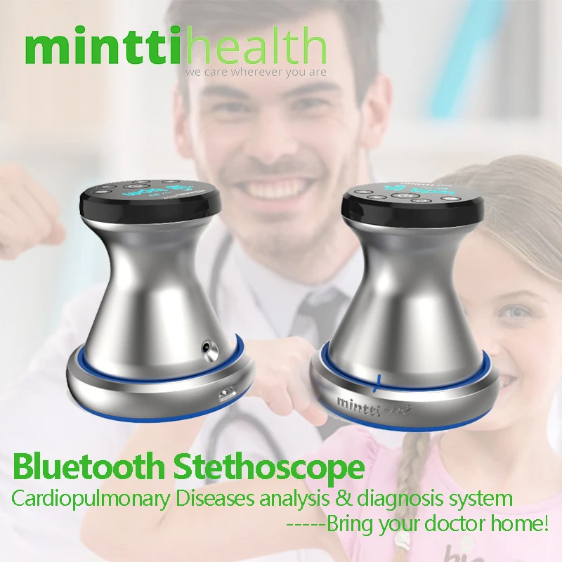 Bluetooth удаленный стетоскоп цифровой телемедицин дыхательные заболевания