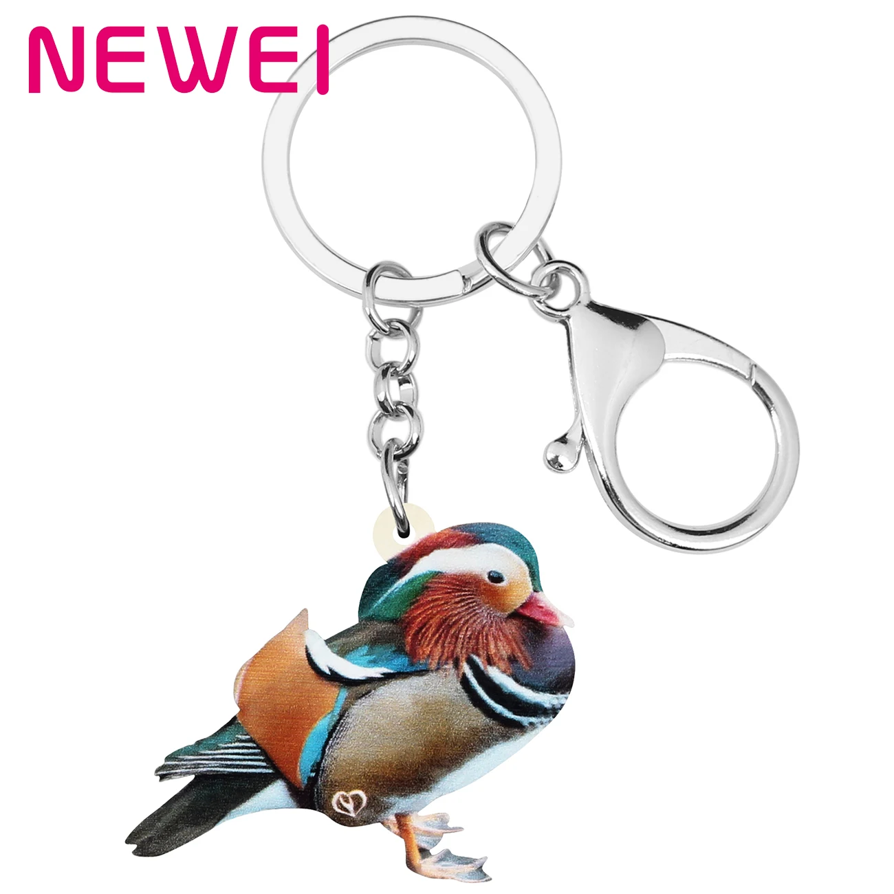 Newei Acrylic Mandarin Duck Keychains Lovely Bird Animal Keyring Jewelry For Women Girls Lover Novelty Gifts Wallet Accessories
Newei Acrylic Mandarin Duck Keychains Lovely Bird Animal Keyring Jewelry For Women Girls Lover Novelty Gifts Wallet Accessories