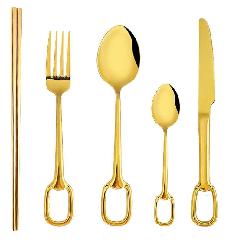 5PCS Brand LOGO Golden Stainless Steel Spoons with Holes Gold Cutlery Sets Spoon With a Hole Handle Dinnerware Dining Tableware
5PCS Brand LOGO Golden Stainless Steel Spoons with Holes Gold Cutlery Sets Spoon With a Hole Handle Dinnerware Dining Tableware