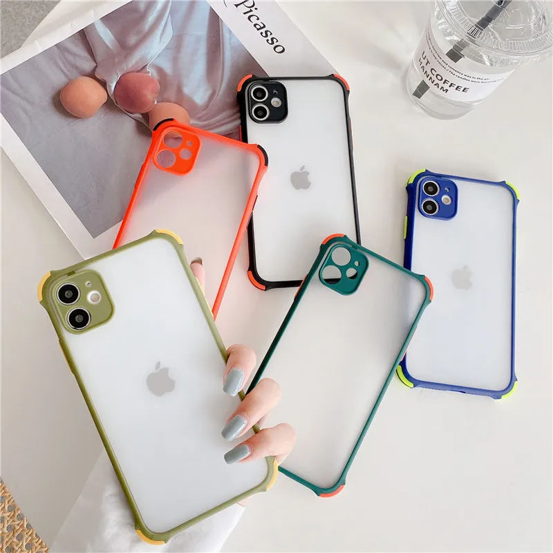 Matte Airbag Phone Case For iPhone 6 6S 7 8 Plus 11 X XS XR PRO MAX SE Shockproof Anti-Fall Transparent Candy Color Back Cover
Matte Airbag Phone Case For iPhone 6 6S 7 8 Plus 11 X XS XR PRO MAX SE Shockproof Anti-Fall Transparent Candy Color Back Cover