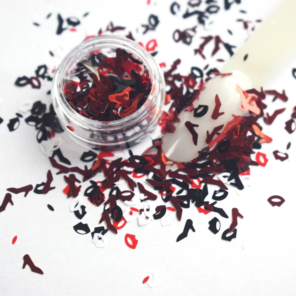 20g Love Lip Kiss Nail Glitter Nail Red Art Decoration Sweet High Heel Makeup Body Art Painting Nail Gel DIY Nails Accesorios
20g Love Lip Kiss Nail Glitter Nail Red Art Decoration Sweet High Heel Makeup Body Art Painting Nail Gel DIY Nails Accesorios