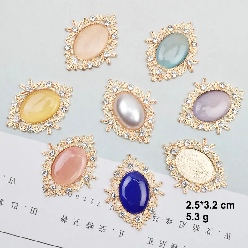5 pcs diamond shaped oval flower plate diamond buckle opal bridal headwear shoes clothes bag diy jewelry alloy hair accessories
5 pcs diamond shaped oval flower plate diamond buckle opal bridal headwear shoes clothes bag diy jewelry alloy hair accessories
