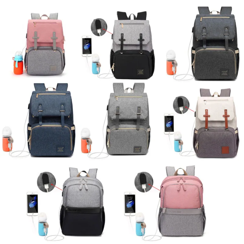 Mummy Nappy Bags Casual Backpacks Women Large Capacity Travel Waterproof Backpack Baby Keep Warm USB Nursing Bags Carry-ons 2021
Mummy Nappy Bags Casual Backpacks Women Large Capacity Travel Waterproof Backpack Baby Keep Warm USB Nursing Bags Carry-ons 2021