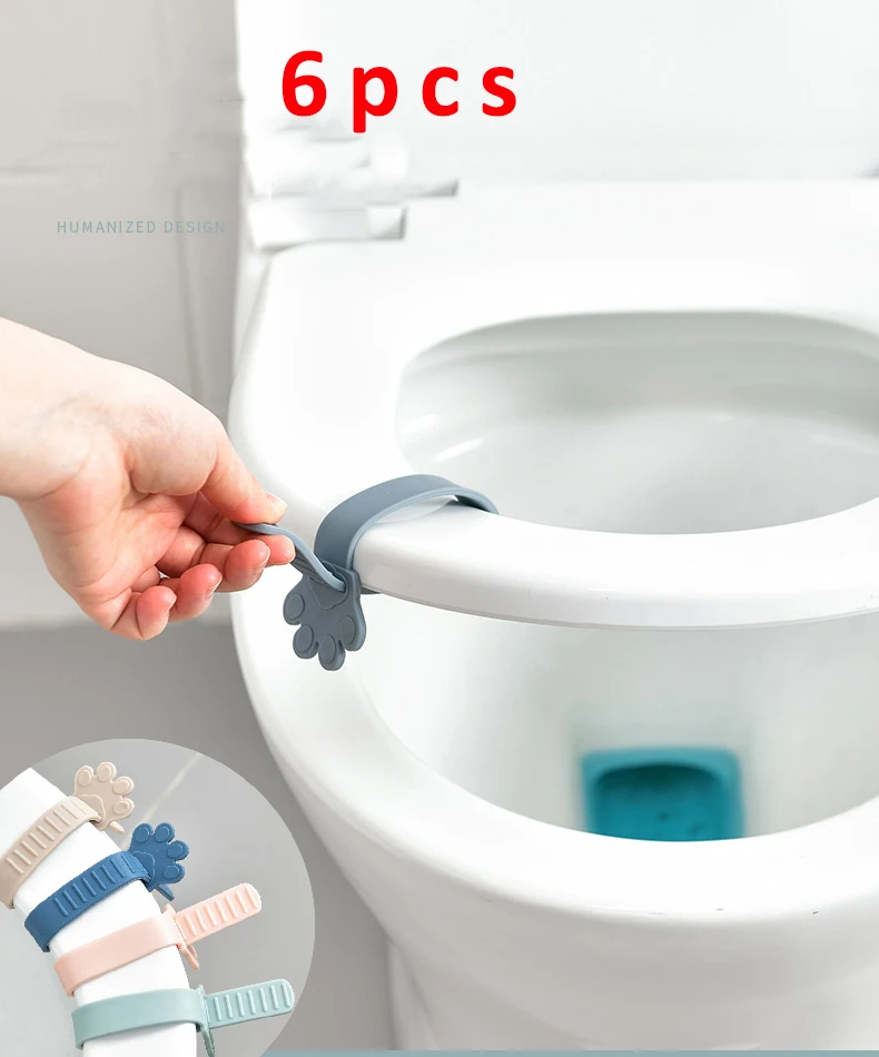 6pcs Silicon Toilet Seat Lid Lifter Portable Handle Seat Cover Lifter Sanitary Anti-dirty Raise Lifting Device For Bathroom
6pcs Silicon Toilet Seat Lid Lifter Portable Handle Seat Cover Lifter Sanitary Anti-dirty Raise Lifting Device For Bathroom