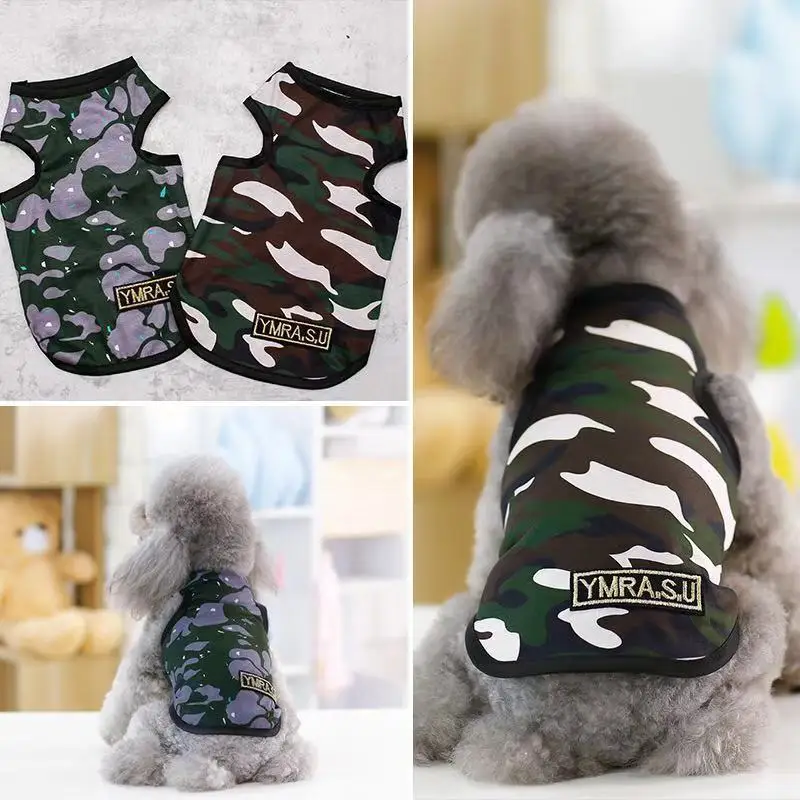 Pet clothes cat clothes dog clothes camouflage vest pet vest spring and autumn pure cotton
Pet clothes cat clothes dog clothes camouflage vest pet vest spring and autumn pure cotton