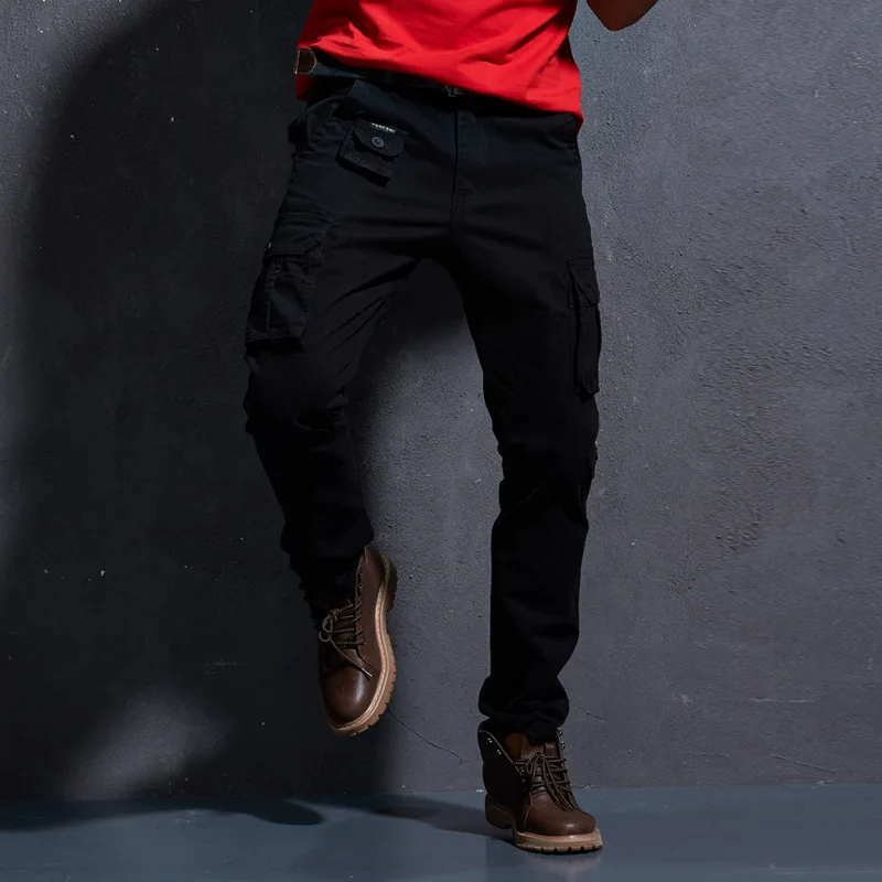 Casual Long Pants Men with Multiple Pockets Overalls Slim-fit Man Cargo Pants with Small Feet Pants 5 Colors
Casual Long Pants Men with Multiple Pockets Overalls Slim-fit Man Cargo Pants with Small Feet Pants 5 Colors