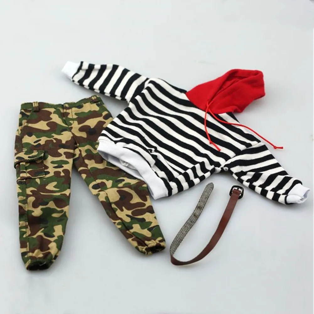 1/6 Male Figure Clothes Accessory Black and White Stripes Sweaters & Closing Camouflage Pants Trousers for 12'' Action Figure
1/6 Male Figure Clothes Accessory Black and White Stripes Sweaters & Closing Camouflage Pants Trousers for 12'' Action Figure