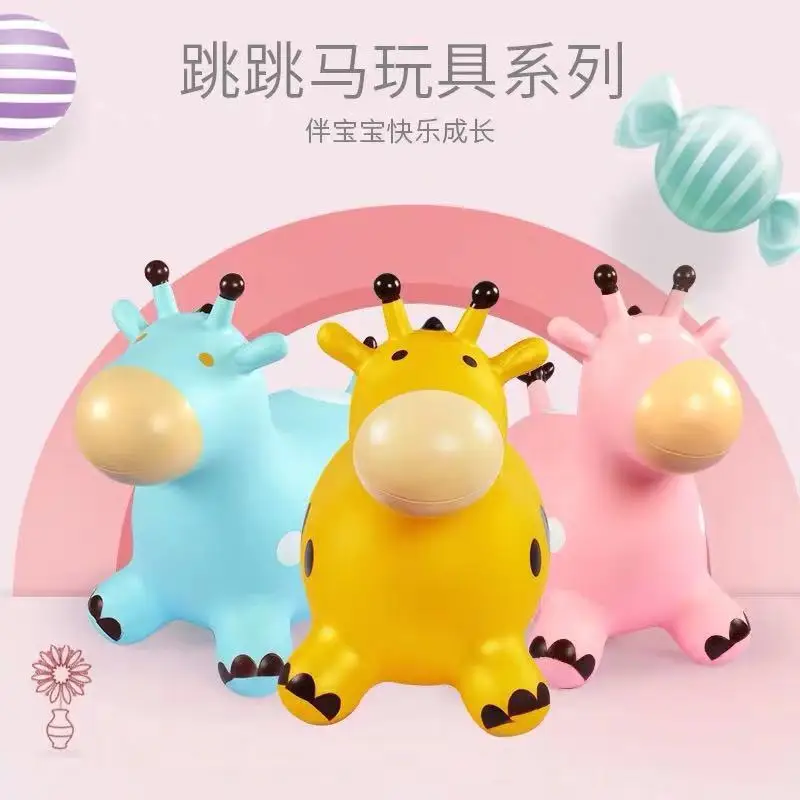 

Children's Inflatable Toy Jumping Elf Rubber Horse Thickening Safety Pvc Jumping Horse Indoor Toy