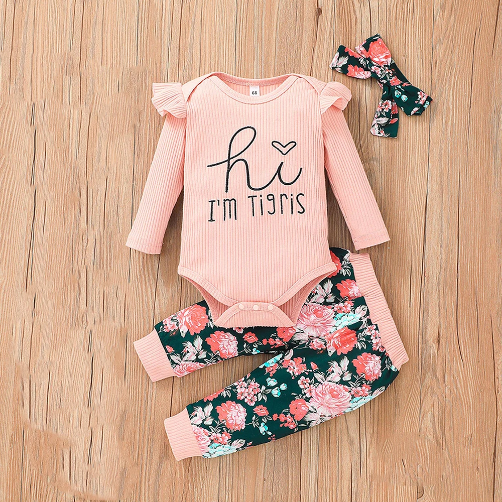 Baby Girls Romper Sets Cotton Casual Floral Knit Embroidered Pants Pullover Long Sleeve Spring/Autumn Ruffle Round Neck 3 Pieces
Baby Girls Romper Sets Cotton Casual Floral Knit Embroidered Pants Pullover Long Sleeve Spring/Autumn Ruffle Round Neck 3 Pieces