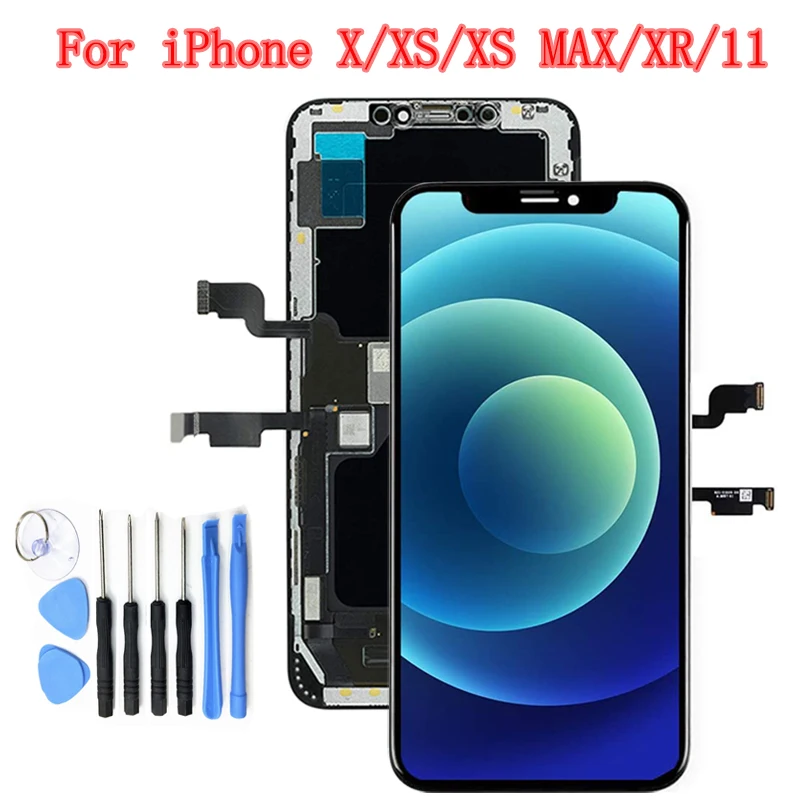 AAA+++ Display For iPhone X OLED Screen Replacement LCD Display Touch Screen Assembly LCD True Tone No Dead Pixel
AAA+++ Display For iPhone X OLED Screen Replacement LCD Display Touch Screen Assembly LCD True Tone No Dead Pixel